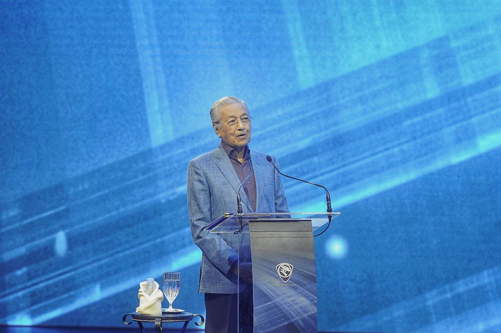 Prime Minister Tun Dr Mahathir Mohamad at the Proton X70 Media Launch in the Grand Ballroom, KL Convention Centre, December 12, 2018. u00e2u20acu201d Picture by Shafwan Zaidon