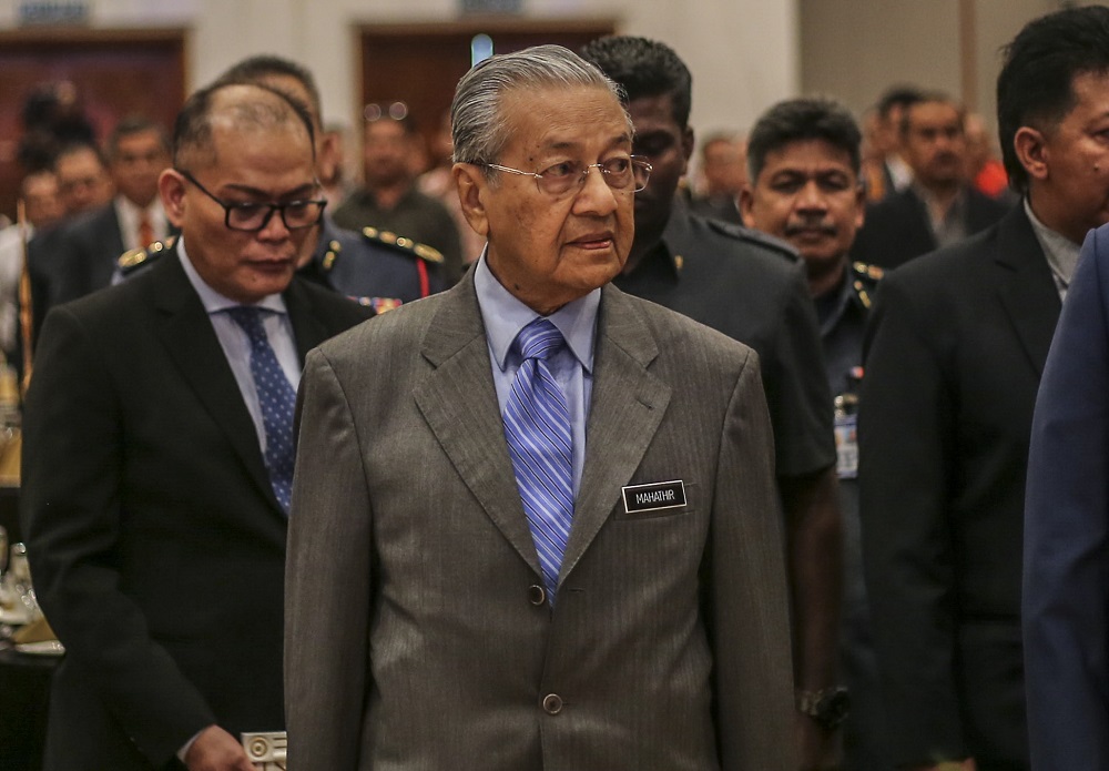 Prime Minister Tun Dr Mahathir Mohamad at the launch of Astana City Groupu00e2u20acu2122s new Liquefied Petroleum Gas Composite Cylinder at the Royale Chulan Hotel in Kuala Lumpur January 14, 2019. u00e2u20acu201d Picture by Firdaus Latif