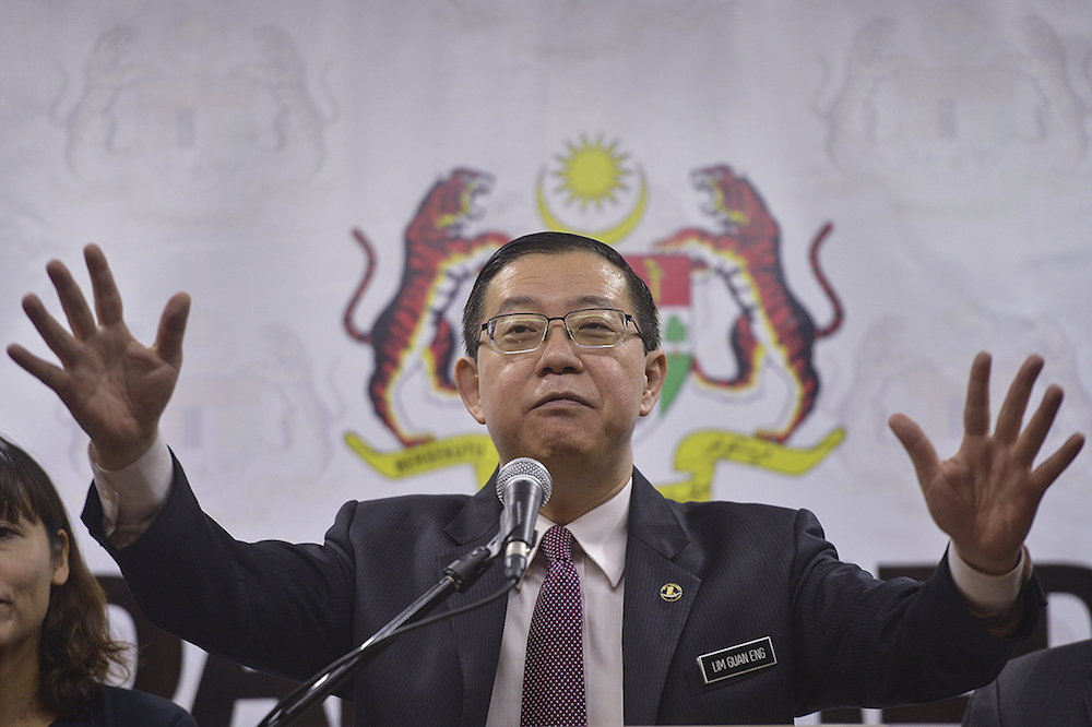 Lim Guan Eng addresses a press conference at the Ministry of Finance in Putrajaya January 8, 2019. u00e2u20acu201d Picture by Mukhriz Hazim
