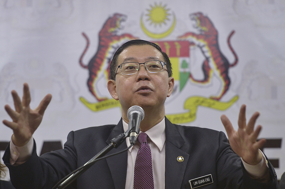 Lim Guan Eng addresses a press conference at the Ministry of Finance in Putrajaya January 8, 2019. u00e2u20acu201d Picture by Mukhriz Hazim