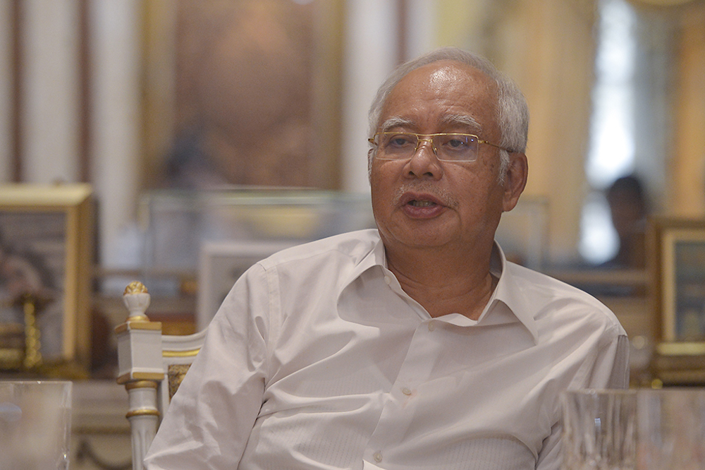Datuk Seri Najib Razak meets Big Blue Taxi CEO Datuk Shamsubahrin Ismail at his residence in Taman Duta, Kuala Lumpur January 16, 2019. u00e2u20acu201d Picture by Mukhriz Hazim