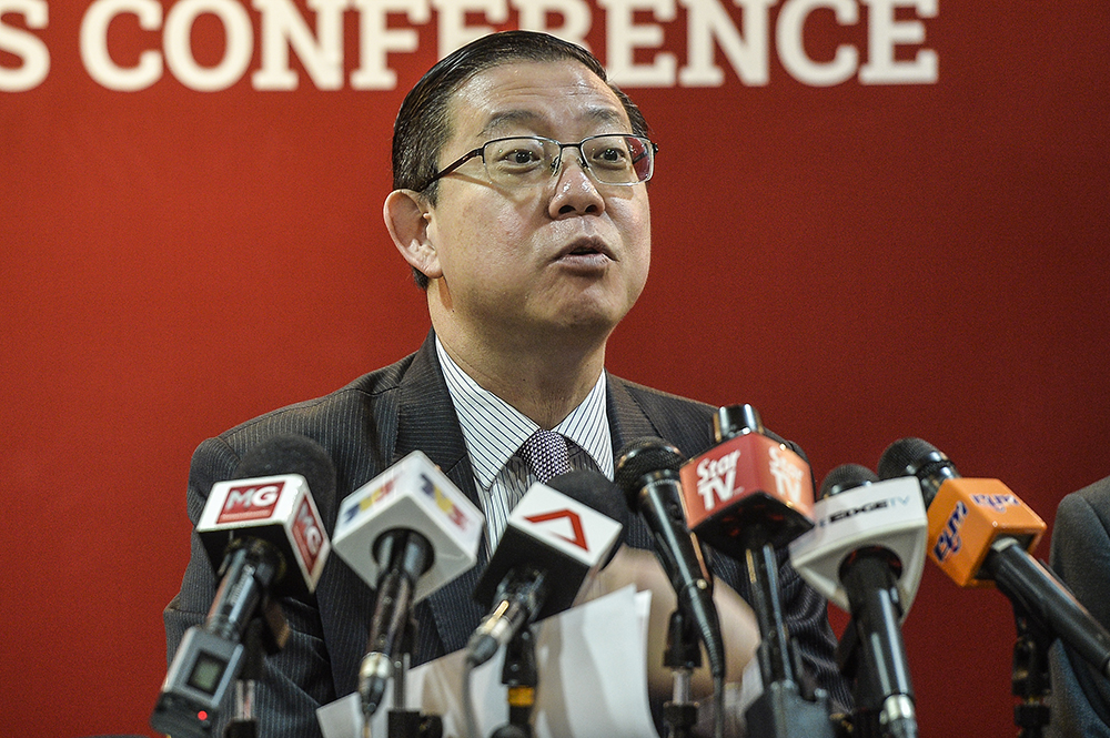 Finance Minister Lim Guan Eng speaks during a press conference in Kuala Lumpur January 22, 2019. u00e2u20acu201d Picture by Miera Zulyana