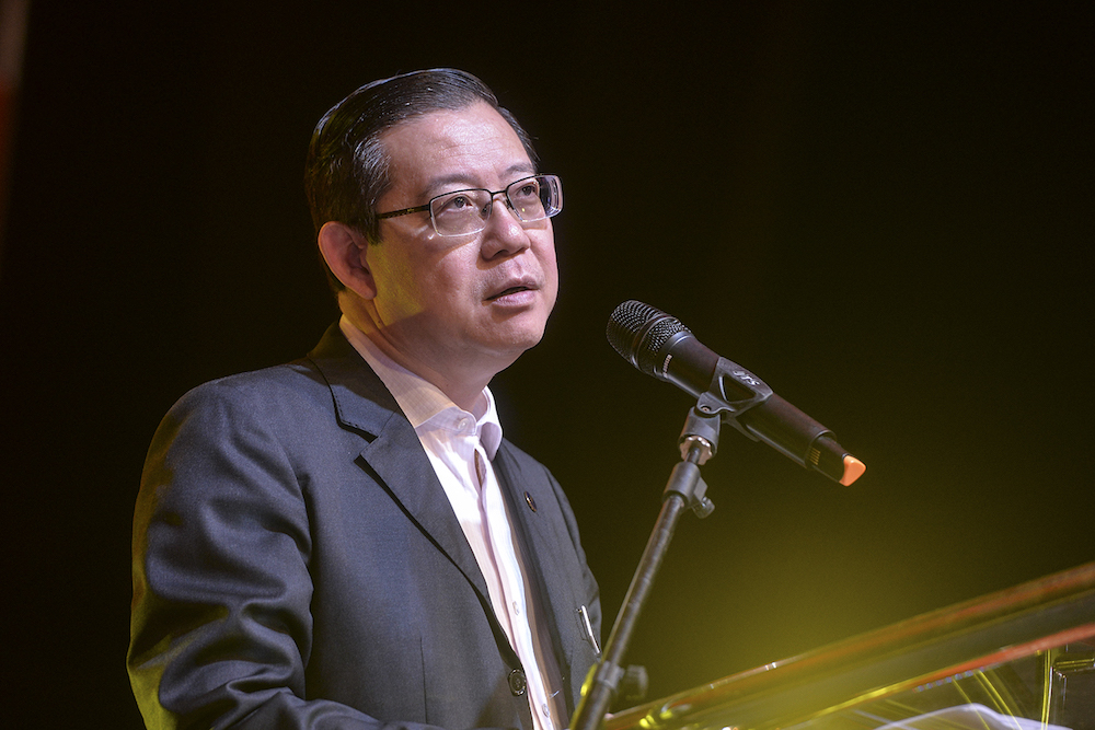 Finance Minister Lim Guan Eng delivers his speech during the closing ceremony of 8TVu00e2u20acu2122s Chinese New Year Grand Bazaar at Bukit Jalil in Kuala Lumpur, January 30, 2019. u00e2u20acu201d Picture by Shafwan Zaidon