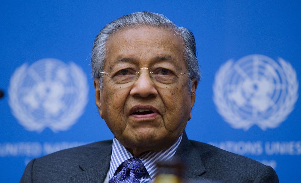 Tun Dr Mahathir Mohamad speaks to reporters after delivering his keynote address at the 10th Annual General Assembly of the International Association of Anti-Corruption Authorities (IAACA) in Vienna January 22, 2019. u00e2u20acu201d Bernama pic