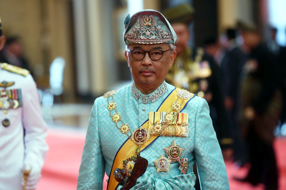 Yang di-Pertuan Agong Sultan Abdullah Ahmad Shah is pictured at Istana Negara, Kuala Lumpur January 31, 2019. u00e2u20acu201d Bernama pic