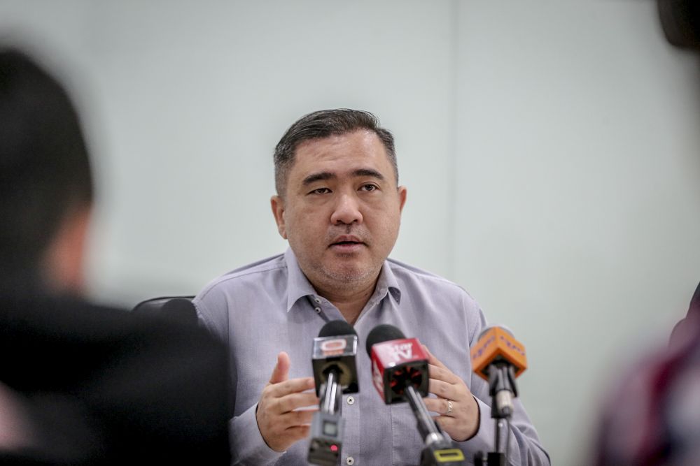 Anthony Loke speaks during a visit to the Land Public Transport Agencyu00e2u20acu2122s Central Territory office in Kelana Jaya January 25, 2019. u00e2u20acu2022 Picture by Firdaus Latif