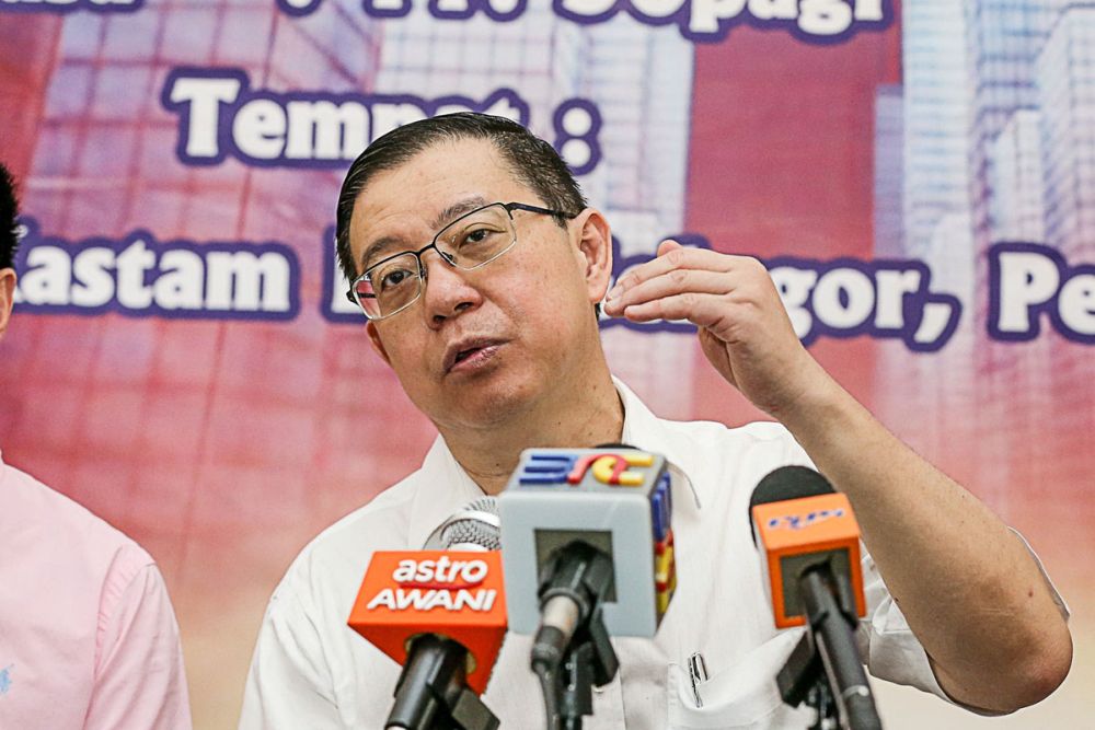 DAPu00e2u20acu2122s Lim Guan Eng speaks to reporters after launching a lift upgrading project at the Customs Department quarters in Gelugor January  1, 2019. u00e2u20acu2022 Picture by Sayuti Zainudin