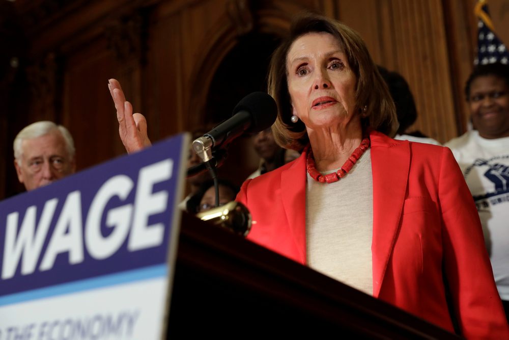 US House Speaker Nancy Pelosi speaks during a news conference on 'Raise the Wage Act' legislation on Capitol in Washington January 16, 2019. u00e2u20acu201d Reuters pic