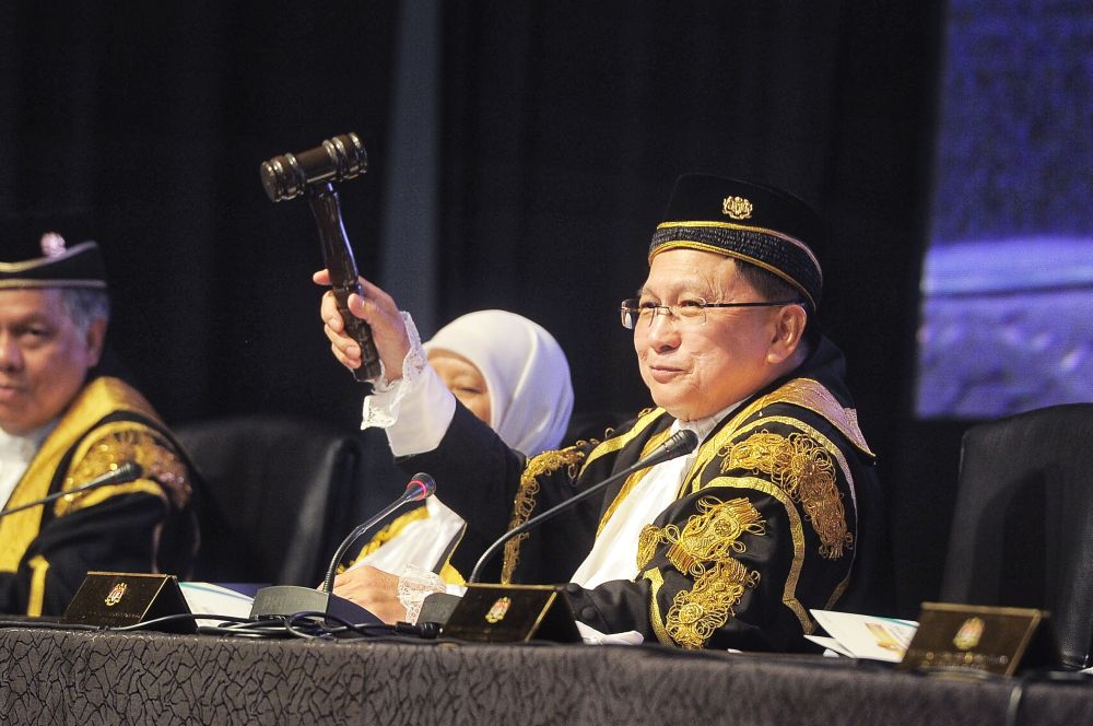 Chief Justice Tan Sri Richard Malanjum speaks during the opening of the legal year 2019 in Putrajaya January 11, 2019. u00e2u20acu201d Picture by Shafwan Zaidon