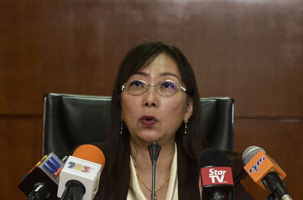 Teresa Kok speaks to reporters during a press conference at the Ministry of Primary Industries January 3, 2019. u00e2u20acu2022 Picture by Miera Zulyana
