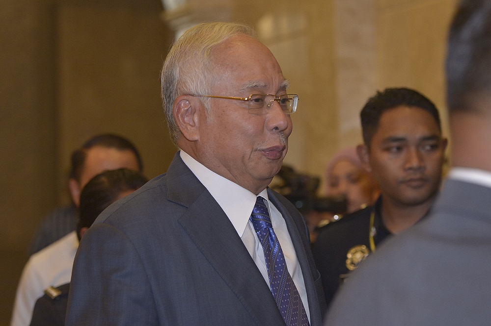 Datuk Seri Najib Razak arrives at the court of appeal in Putrajaya February 11, 2019. u00e2u20acu201d Picture by Mukhriz Hazim