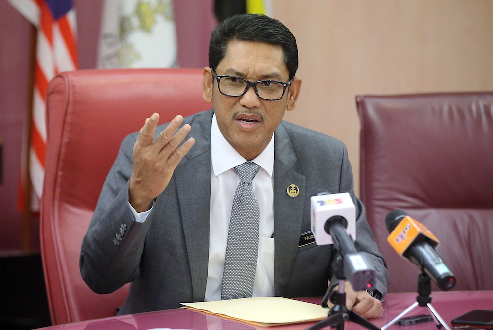 Mentri Besar Datuk Seri Ahmad Faizal Azumu speaks to reporters at his office in the State Secretariat Building, Ipoh February 14, 2019. u00e2u20acu201d Picture by Farhan Najib