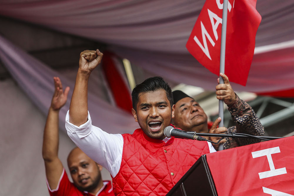 Pakatan Harapan candidate for the Semenyih by-election, Muhammad Aiman Zainali, is seen during the announcement of his candidacy in Semenyih February 14, 2019. u00e2u20acu201d Picture by Hari Anggara