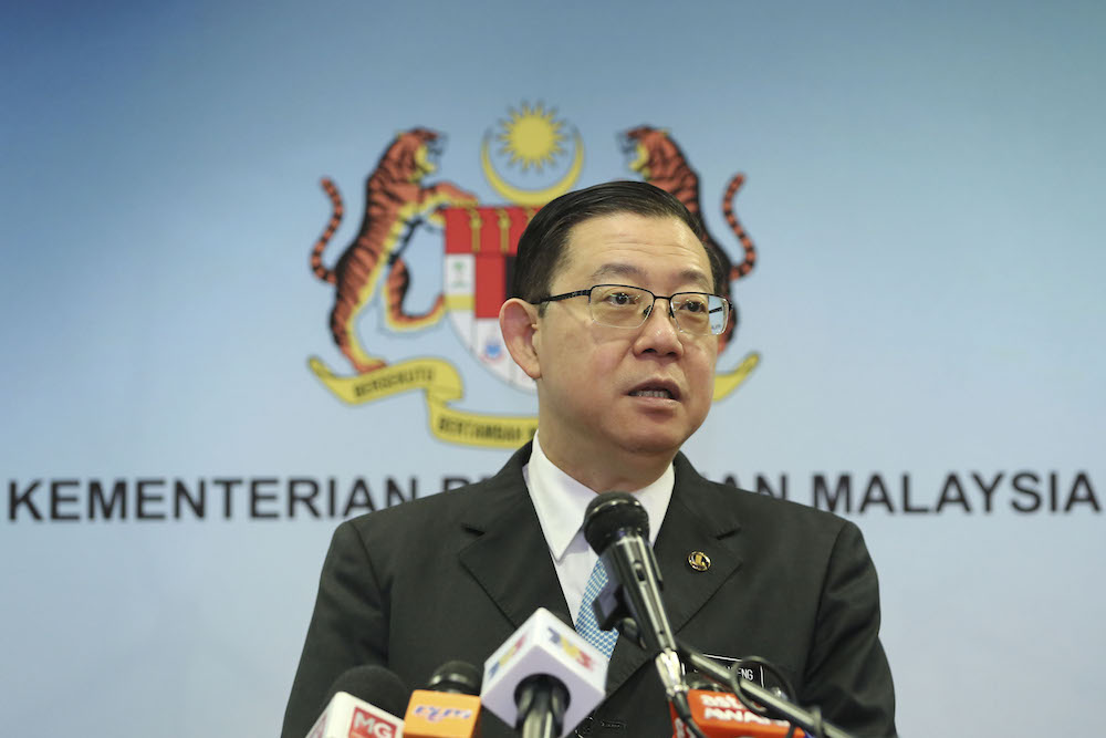 Finance Minister Lim Guan Eng speaks during a press conference at the Education Ministry in Putrajaya February 14, 2019. u00e2u20acu201d Picture by Yusof Mat