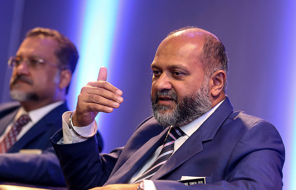 Communications and Multimedia Minister Gobind Singh Deo speaks at the launch of Malaysiau00e2u20acu2122s first large-scale Terragraph trial in George Town February 18, 2019. u00e2u20acu201d Picture by Sayuti Zainudin