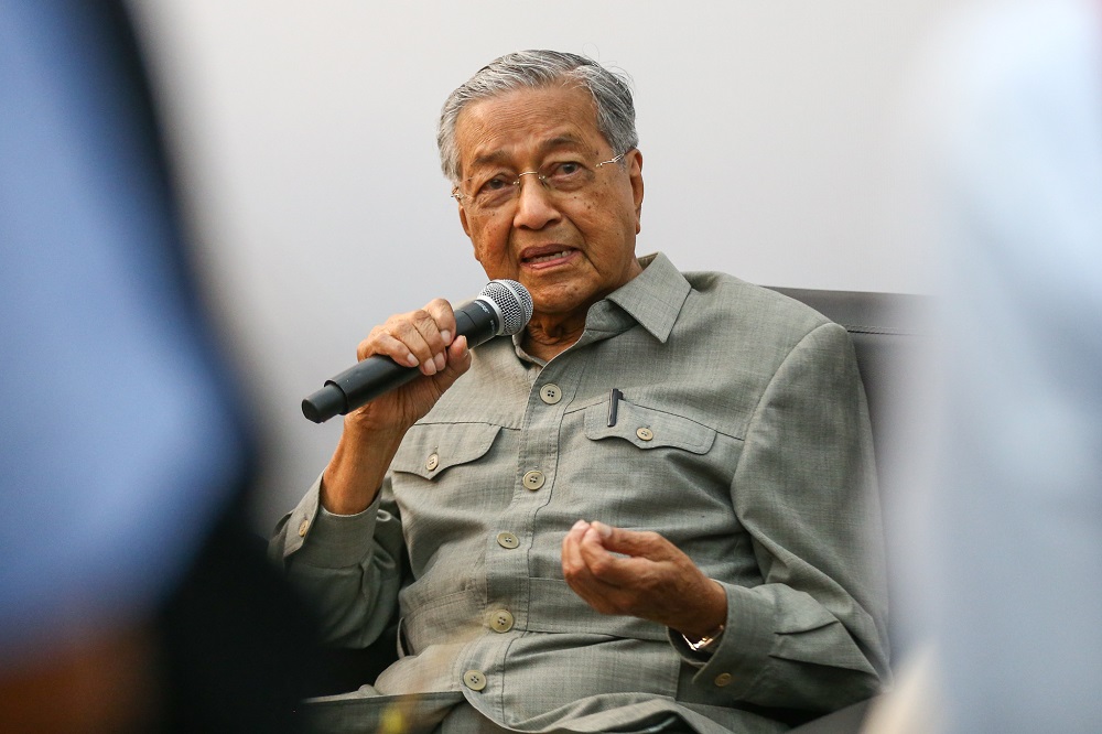 Prime Minister Tun Dr Mahathir Mohamad speaks during a press conference after the launch of Metrod Holdings Bhdu00e2u20acu2122s new plant in Klang February 25,2019. u00e2u20acu201d Picture by Ahmad Zamzahurin