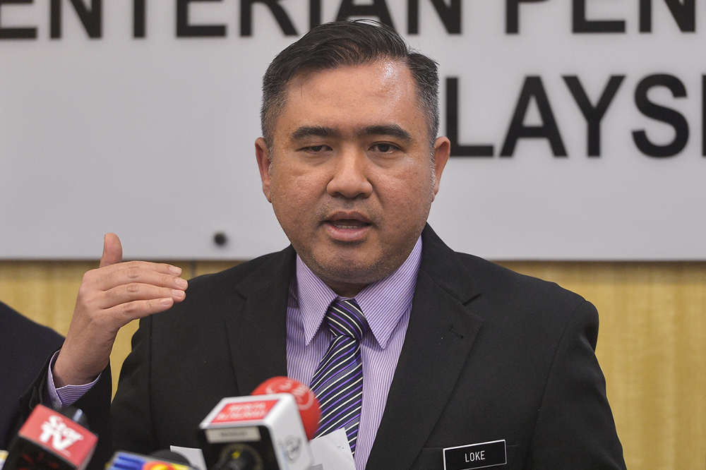 Transport Minister Anthony Loke speaks during a press conference in Putrajaya February 27, 2019. u00e2u20acu201d Picture by Mukhriz Hazim