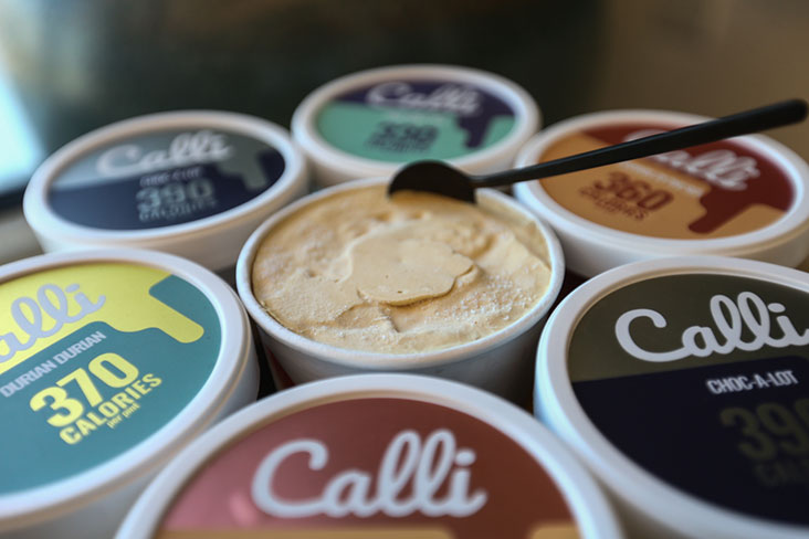 为了保持Calli雪糕的美味，都是用高素质的食材制作的。-Ahmad Zamzahuri摄-