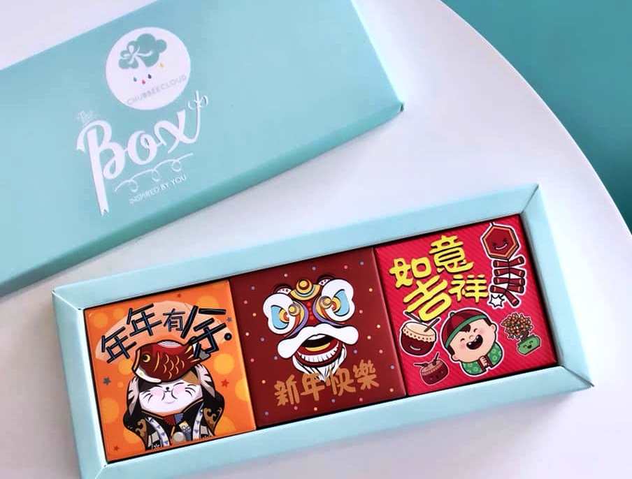 除了猪猪造型棉花糖之外,这些传统过年造型的棉花糖也很趣致呢!-摘自chubby cloud脸书-