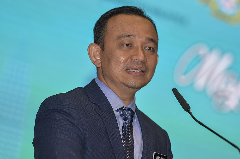 Education Minister Maszlee Malik speaks during the launch of a new road safety education module at the Putrajaya International Convention Centre February 28, 2019. u00e2u20acu201d Picture by Miera Zulyana