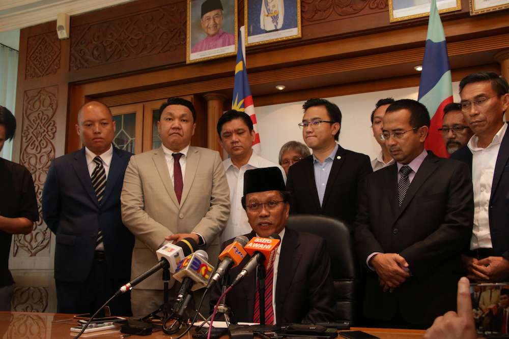 Shafie said Warisan will continue to work with the Pakatan Harapan federal government. u00e2u20acu201d Picture by Julia Chan