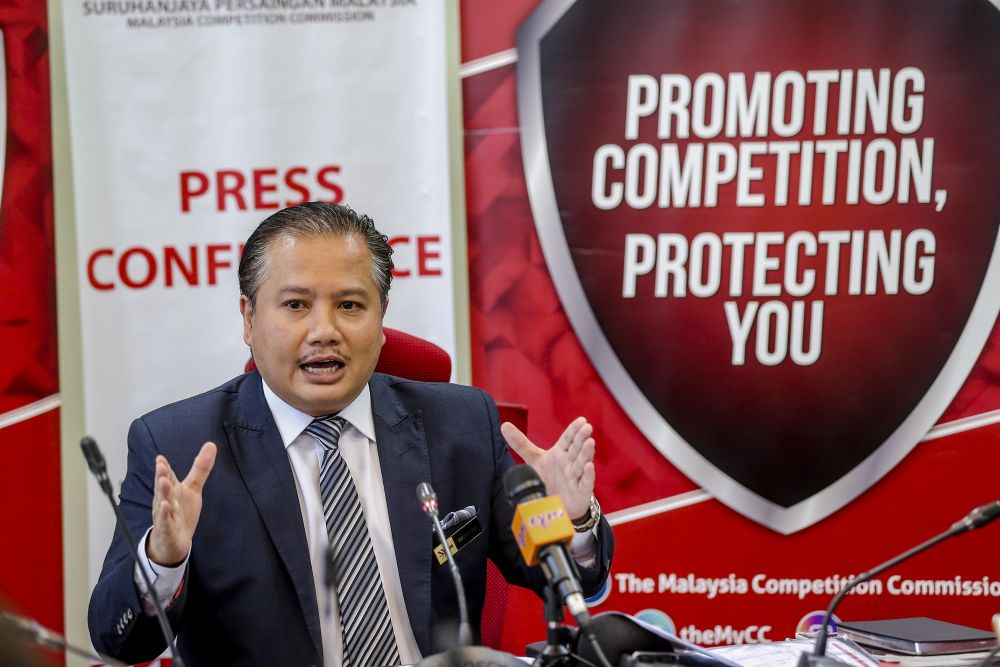 Malaysia Competition Commission (MyCC) CEO Iskandar Ismail speaks during a press conference in Kuala Lumpur March 5, 2019. u00e2u20acu2022 Picture by Firdaus Latif 