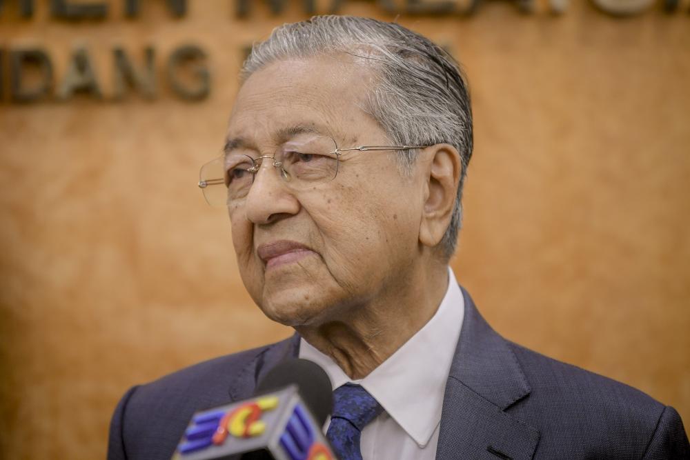 Prime Minister Tun Dr Mahathir Mohamad speaks during a press conference at Parliament in Kuala Lumpur March 12, 2019. u00e2u20acu2022 Picture by Firdaus Latif
