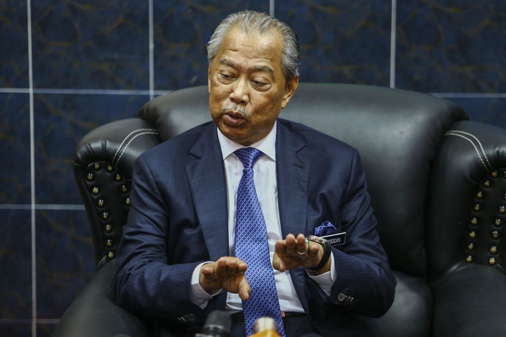 Home Minister Tan Sri Muhyiddin addresses members of the press at the Prisons Academy in Kajang March 20, 2019. u00e2u20acu201d Picture by Hari Anggara
