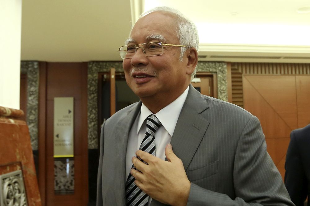 Datuk Seri Najib Razak is pictured at Parliament in Kuala Lumpur March 26, 2019. u00e2u20acu201d Picture by Yusof Mat Isa