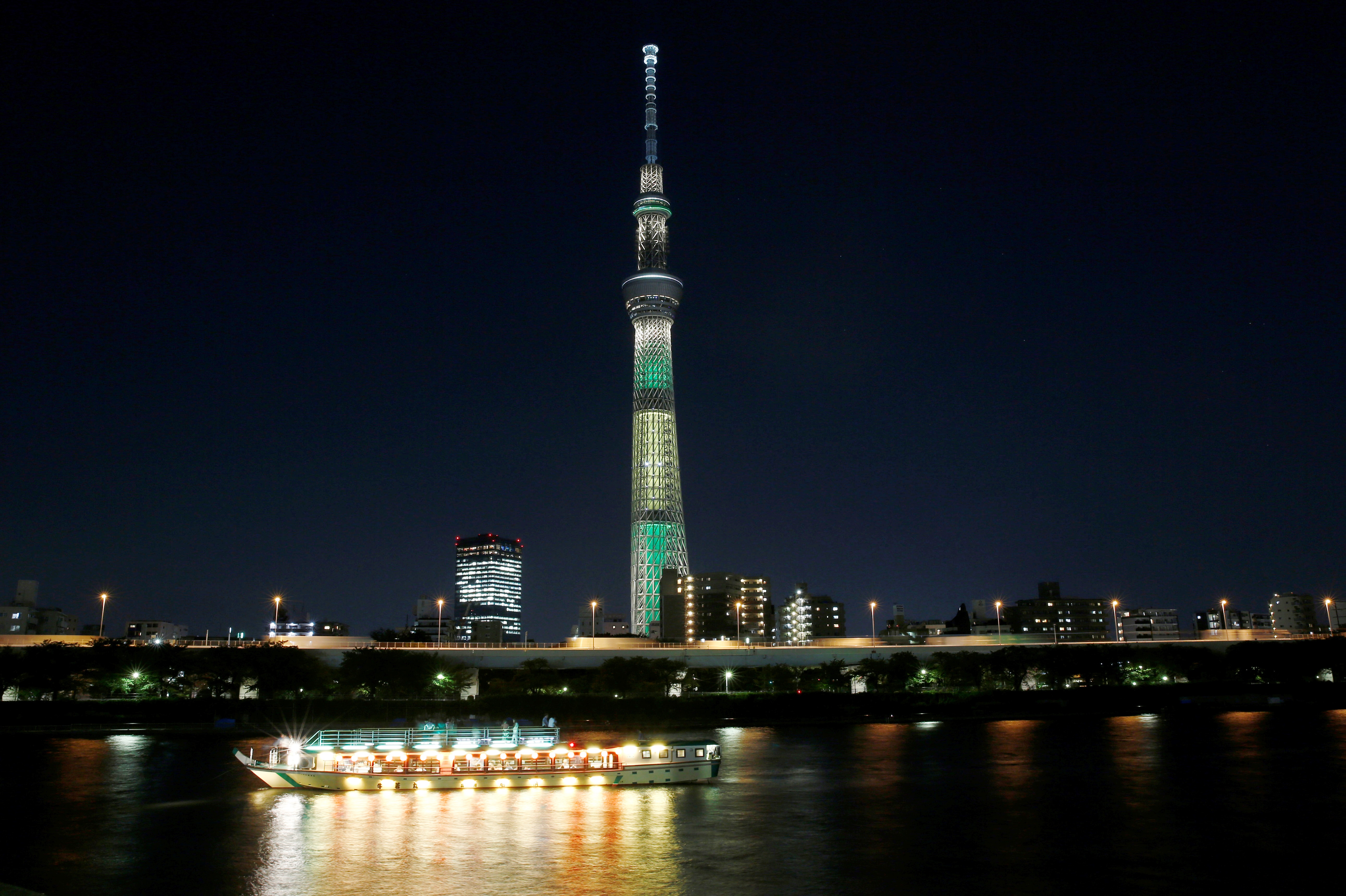 东京晴空塔如今是世界第二高塔。-法新社-