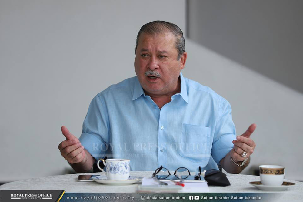 Johor ruler Sultan Ibrahim Sultan Iskandar is angered by false allegations connecting him to a factory that allegedly caused the pollution in Pasir Gudang. u00e2u20acu201d Picture via Facebook/Sultan Ibrahim Sultan Iskandar