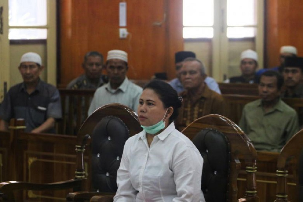 Meliana, a Buddhist, was jailed for complaining to a neighbour about the volume of the azan (call to prayer) from the speaker of the community mosque.PHOTO: REUTERS