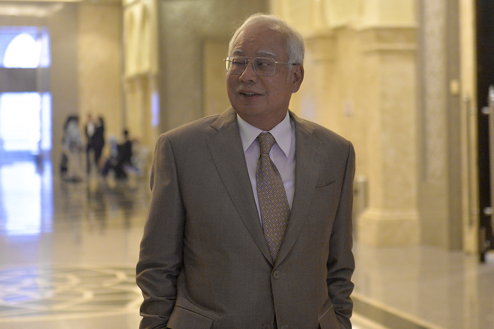 Datuk Seri Najib Razak arrives at the Court of Appeal in Putrajaya April 10, 2019. u00e2u20acu201d Picture by Mukhriz Hazim