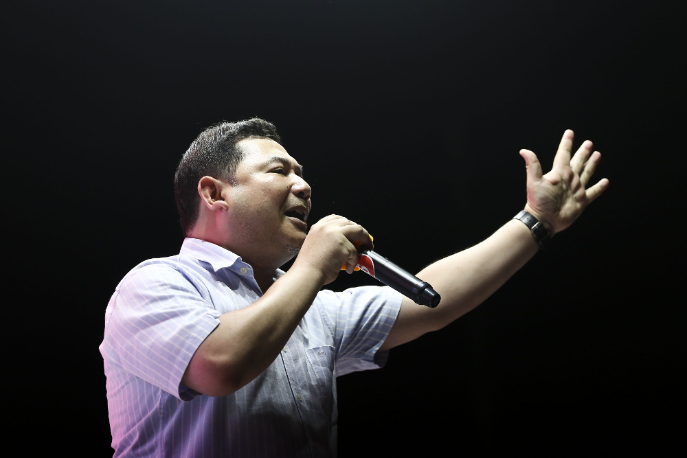 Rafizi Ramli speaks during a ceramah in Rantau April 10, 2019. u00e2u20acu201d Picture by Yusof Mat Isa