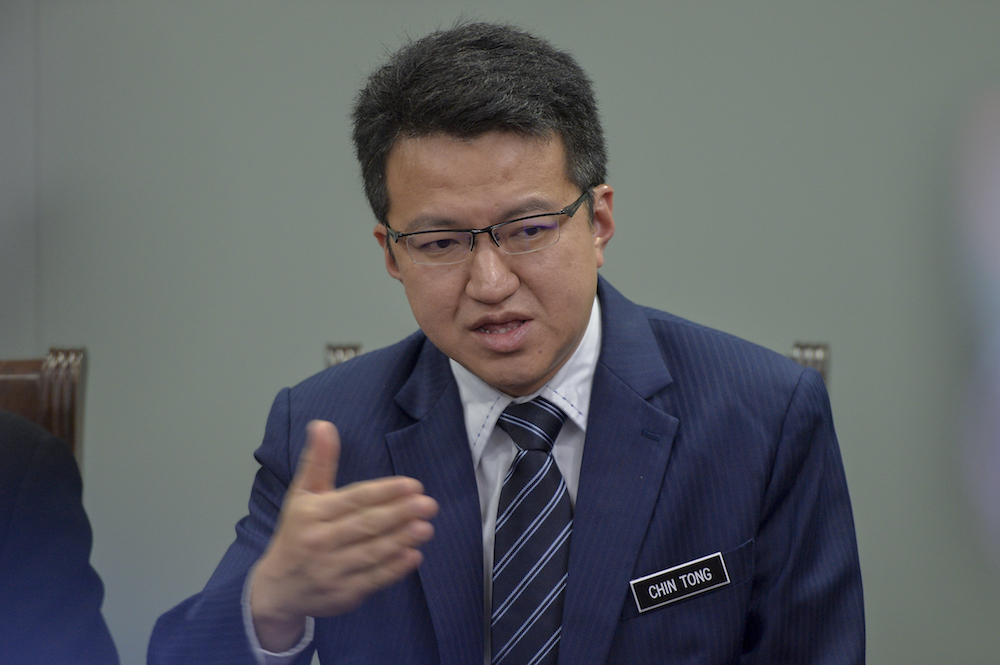 Liew Chin Tong speaks to reporters in Putrajaya April 24, 2019. u00e2u20acu201d Picture by Mukhriz Hazim