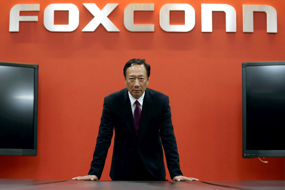 Terry Gou, founder and chairman of Foxconn reacts during an interview with Reuters in New Taipei City, Taiwan June 12, 2017. u00e2u20acu201d Reuters pic 