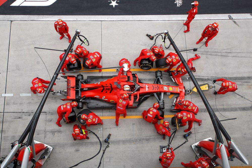 Ferrariu00e2u20acu2122s Sebastian Vettel during the Formula One Chinese Grand Prix race in Shanghai International Circuit, Shanghai, China, April 14, 2019. u00e2u20acu201d Hu Cheng Wei/Pool picture via Reuters