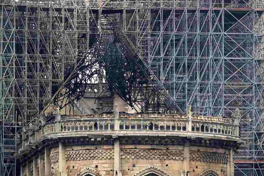 View of Notre-Dame Cathedral after a fire devastated large parts of the gothic gem in Paris, April 16, 2019. u00e2u20acu201d Reuters pic