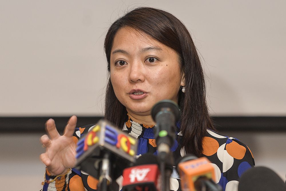 Deputy Women, Family and Community Development Minister Hannah Yeoh speaks during the launch of WAO's report 'Where's the Child? The rights of Child Domestic Violence Survivors' in Kelana Jaya April 12, 2019. u00e2u20acu201d Picture by Miera Zulyana