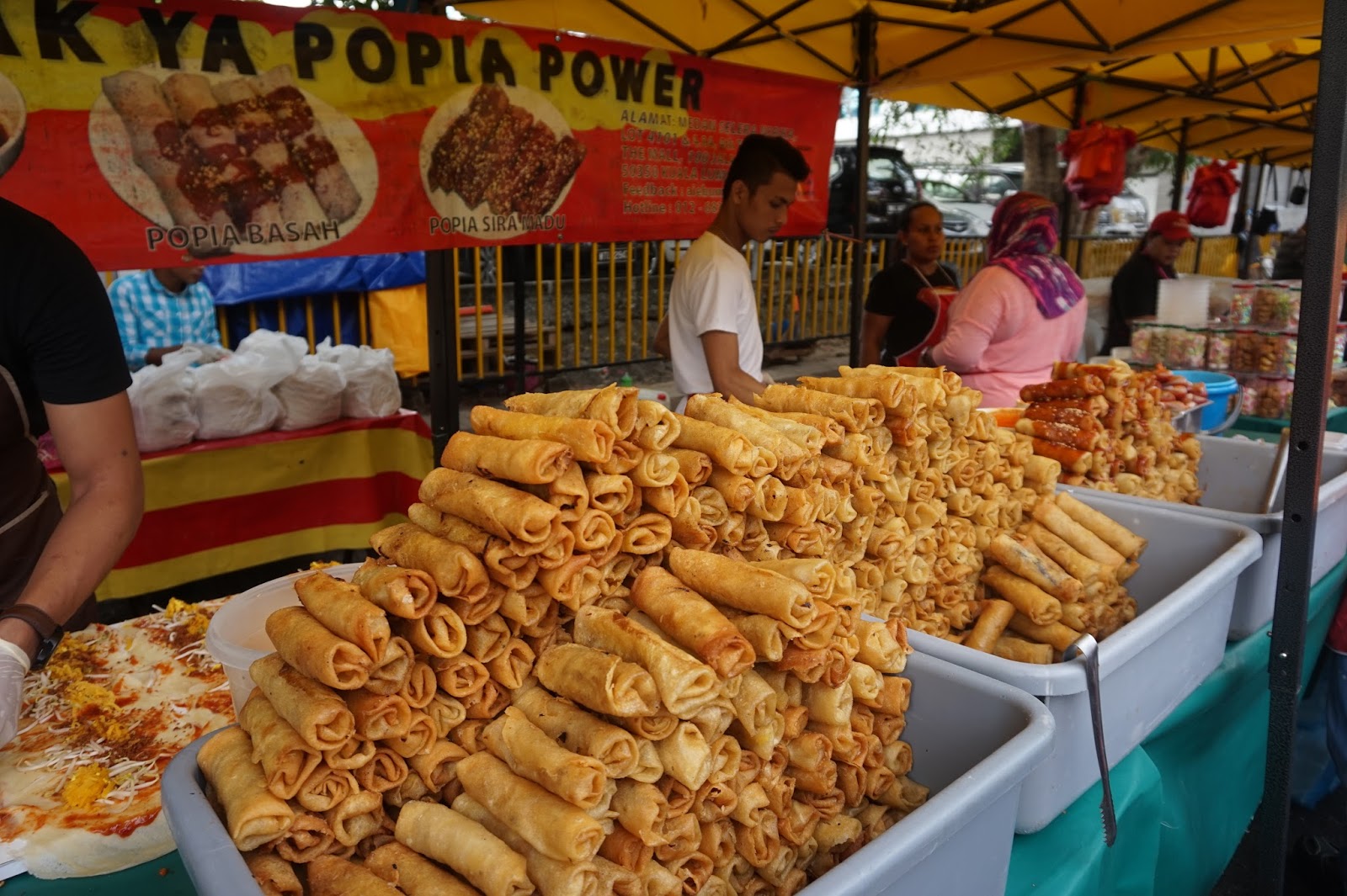 Popiah Power是TTDI斋戒月市集不容错过的美食。-摘自网络-