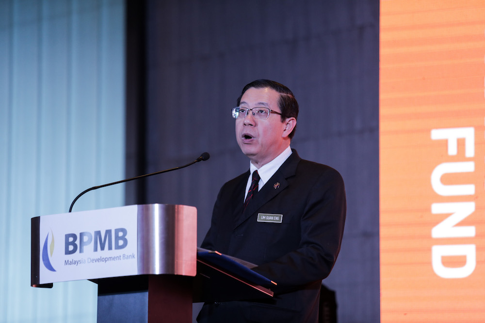 Finance Minister Lim Guan Eng gives his opening remarks during the launch of the Public Transport Fund in Kuala Lumpur May 2, 2019. u00e2u20acu201d Picture by Ahmad Zamzahuri