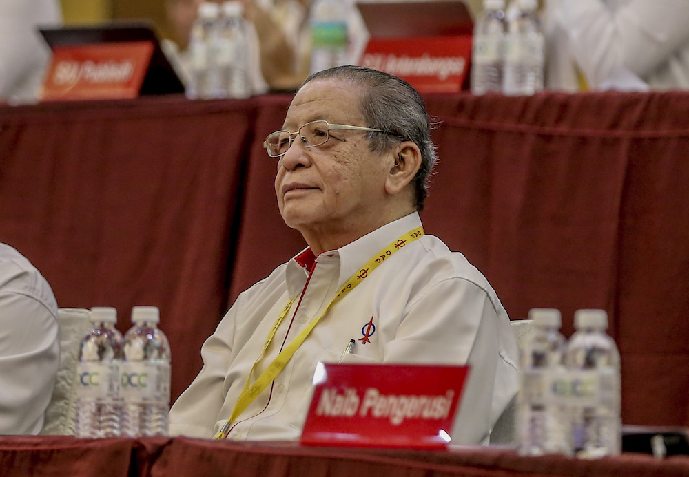 Lim Kit Siang attends the 2019 DAP National Conference in Shah Alam May 5, 2019. u00e2u20acu201d Picture by Firdaus Latif