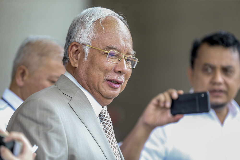 Datuk Seri Najib Razak leaves the Kuala Lumpur Court Complex May 7, 2019. u00e2u20acu201d Picture by Firdaus Latif