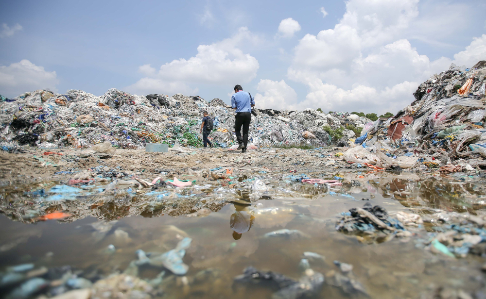 Director Norazizi Adinan said the plastic waste in Perak was actually kept in a premises that processes plastic May 27, 2019. u00e2u20acu201d Picture by Farhan Najib 