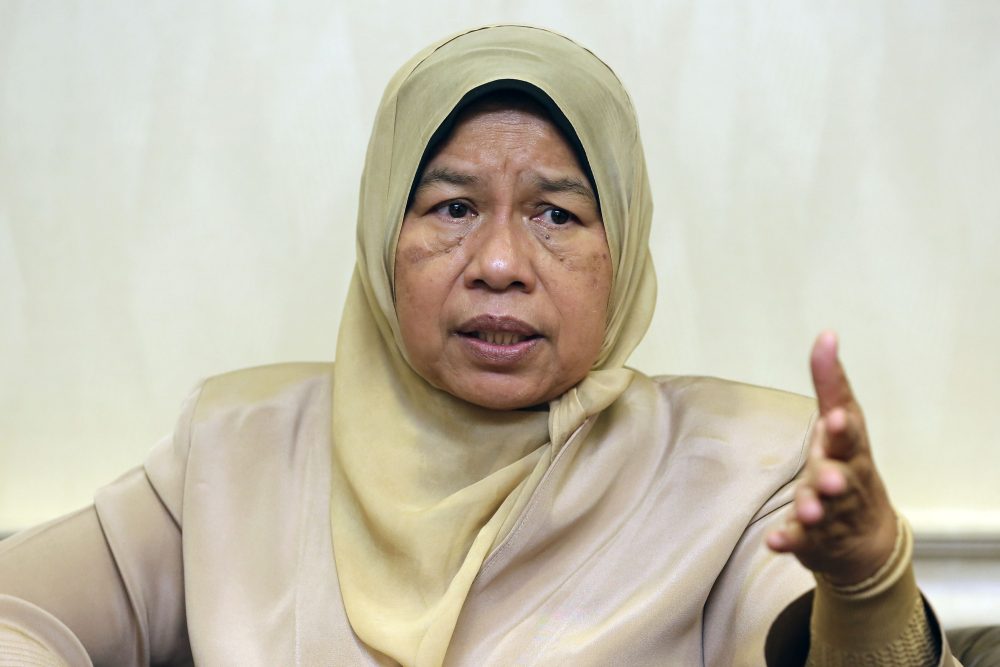 Housing and Local Government Minister Zuraida Kamaruddin speaks to Malay Mail during an interview in Parliament May 3, 2019. u00e2u20acu2022 Picture by Yusof Mat Isa