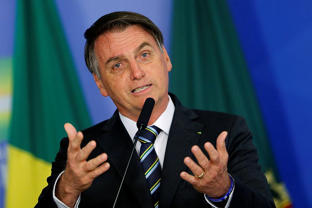 Brazil's President Jair Bolsonaro speaks during a ceremony at the Planalto Palace in Brasilia April 30, 2019. u00e2u20acu201d Reuters pic