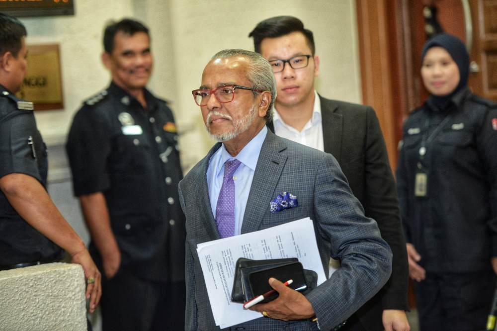 Lawyer Tan Sri Muhammad Shafee Abdullah is pictured at the Kuala Lumpur Court Complex, May 17, 2019. u00e2u20acu201d Picture by Shafwan Zaidon