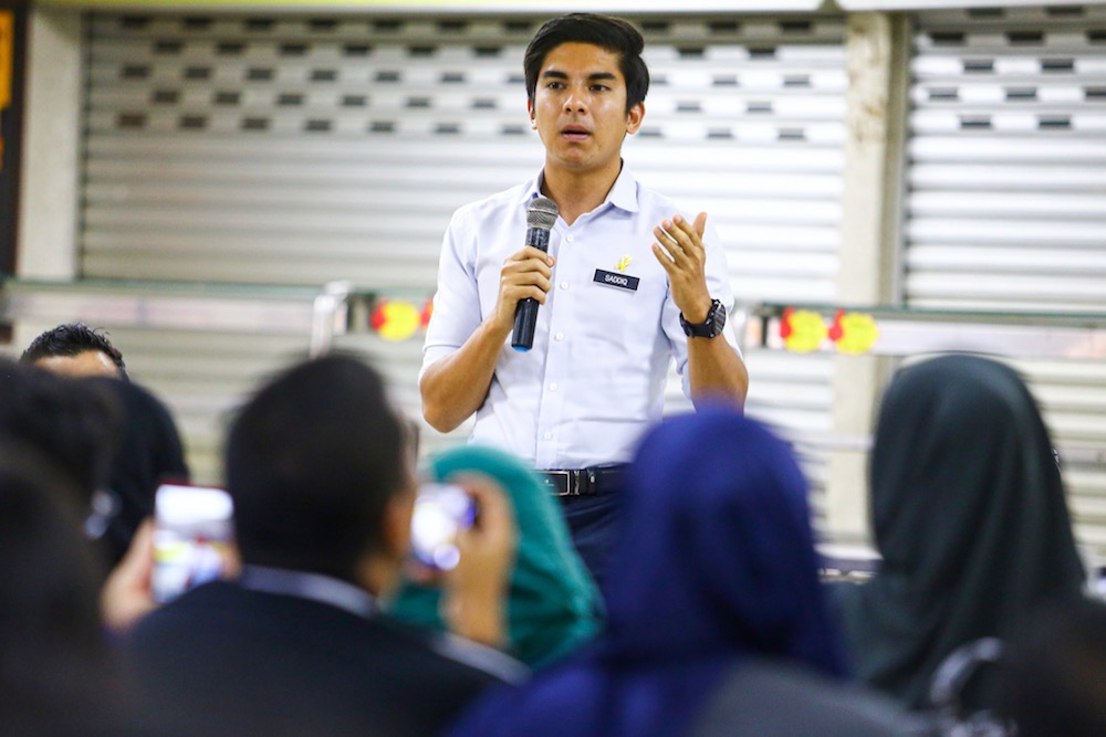 Youth and Sports Minister Syed Saddiq Abdul Rahman speaks during a mental health forum at the International Islamic University Malaysia (IIUM) in Kuala Lumpur May 17, 2019. u00e2u20acu201d Picture by Hari Anggara