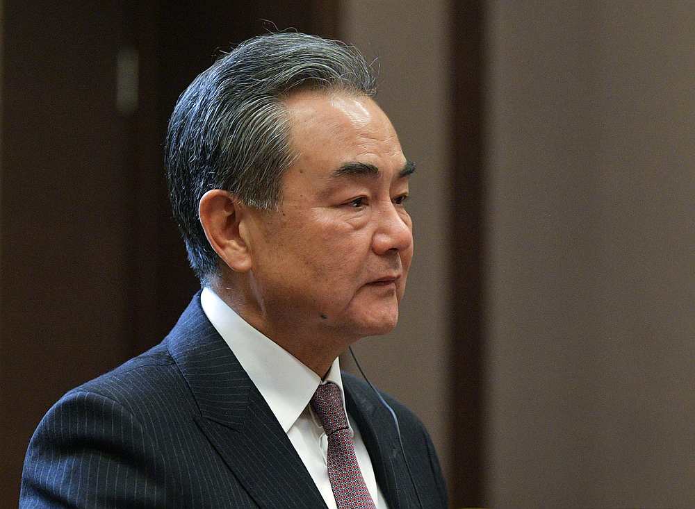 Chinese Foreign Minister Wang Yi at a meeting at the Bocharov Ruchei residence in Sochi, Russia May 13, 2019.u00e2u20acu201d Sputnik/Alexei Druzhinin/Kremlin pic via Reuters
