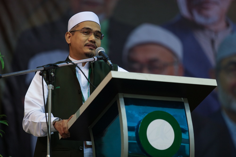 Mohd Asri Mat Daud speaks during the 58th PAS Dewan Ulama convention in Kuantan June 20,2019. u00e2u20acu201d Picture by Ahmad Zamzahuri